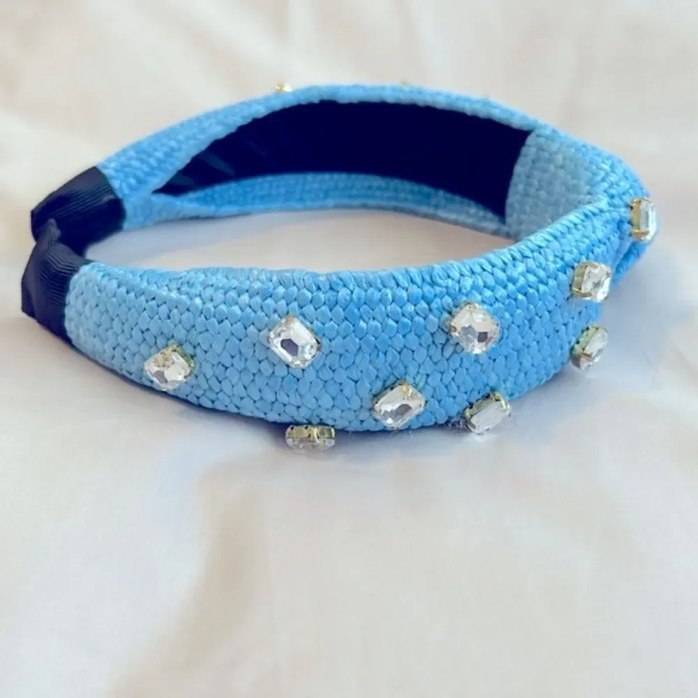Nordstrom Rack Rhinestone Embellished Knotted Headband NWT
